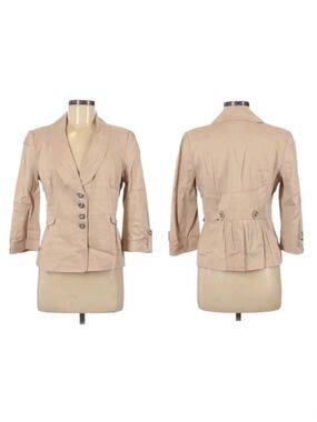 CLASSIQUES ENTIER Linen Tan Khaki Jacket M